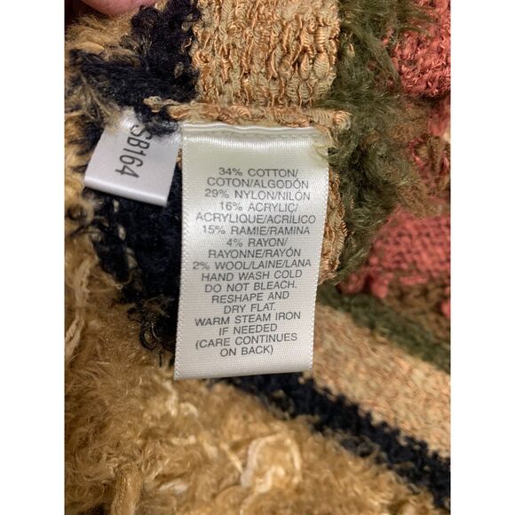 Susan Bristol Women Cardigan Cotton Blend Animal Print Colorful Sweater Petite S - Picture 10 of 13